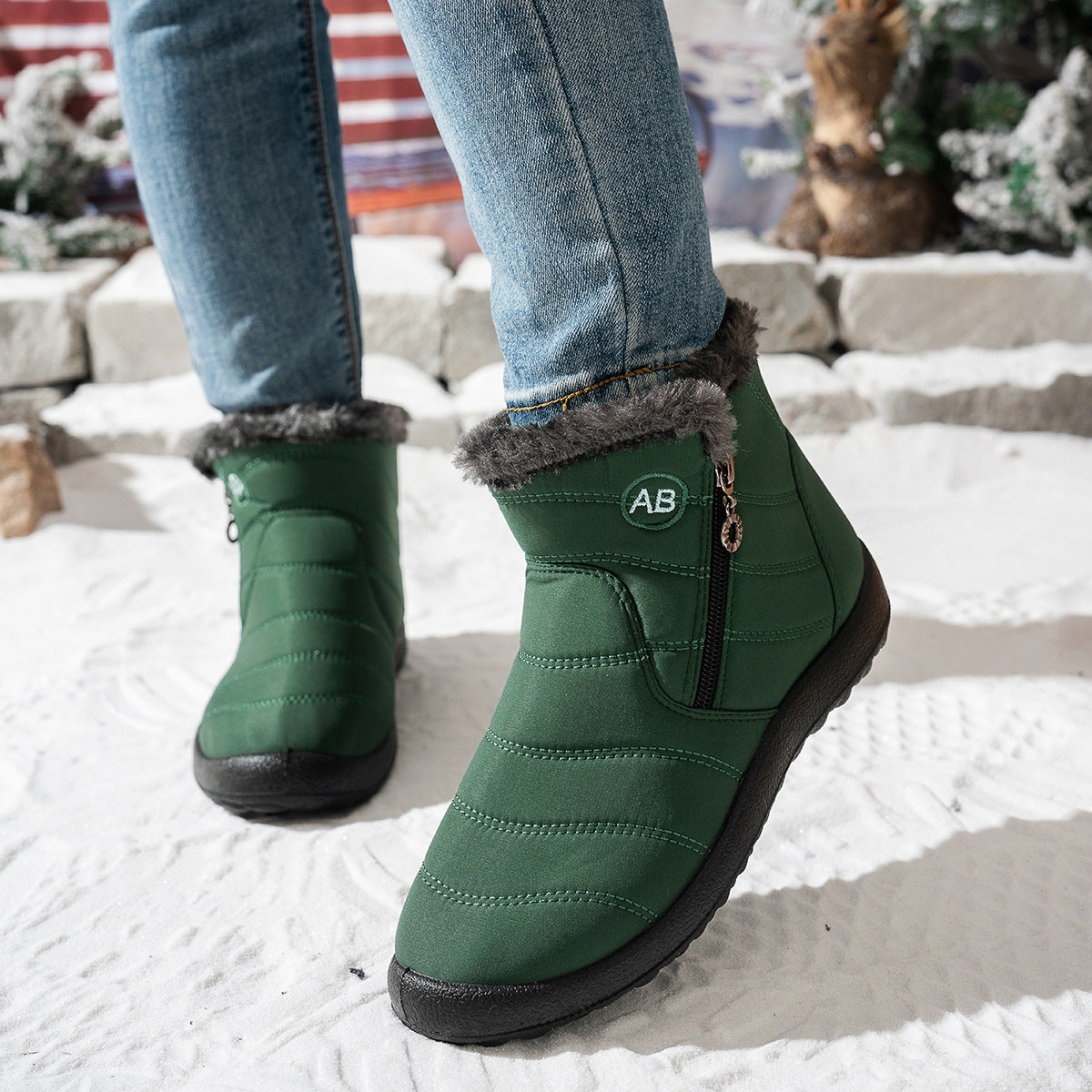 Women's Winter Boots Warm Practical Zipper