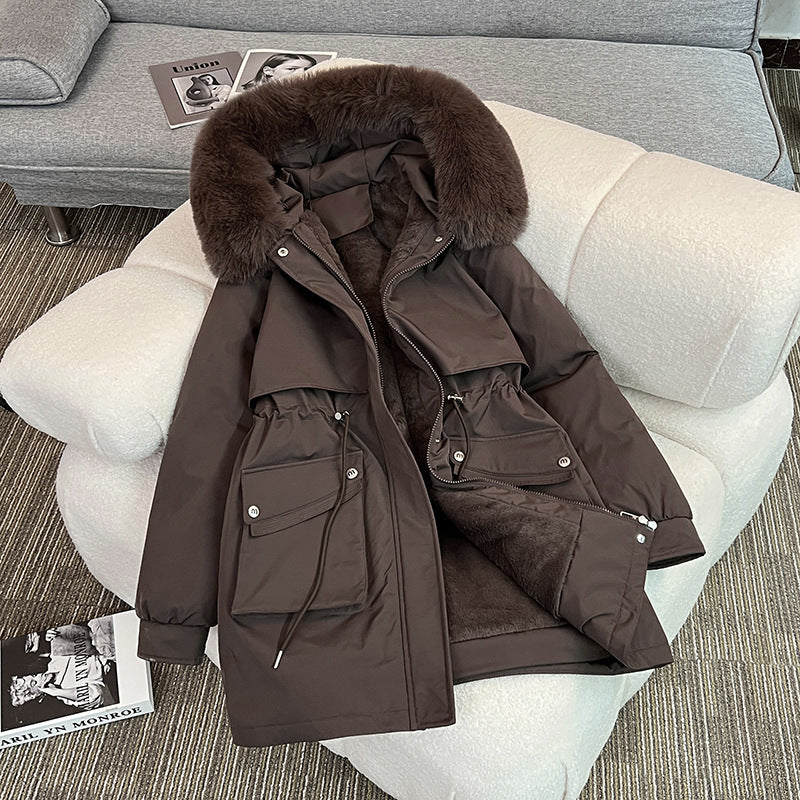 Women's Modern Cozy Winter Parka with Pockets