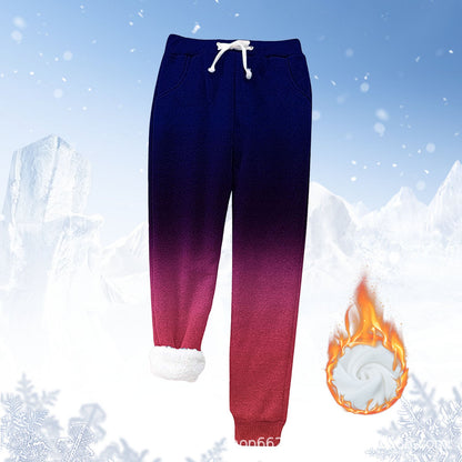 Women's Jogging Bottoms Warm Fleece Soft Elastic