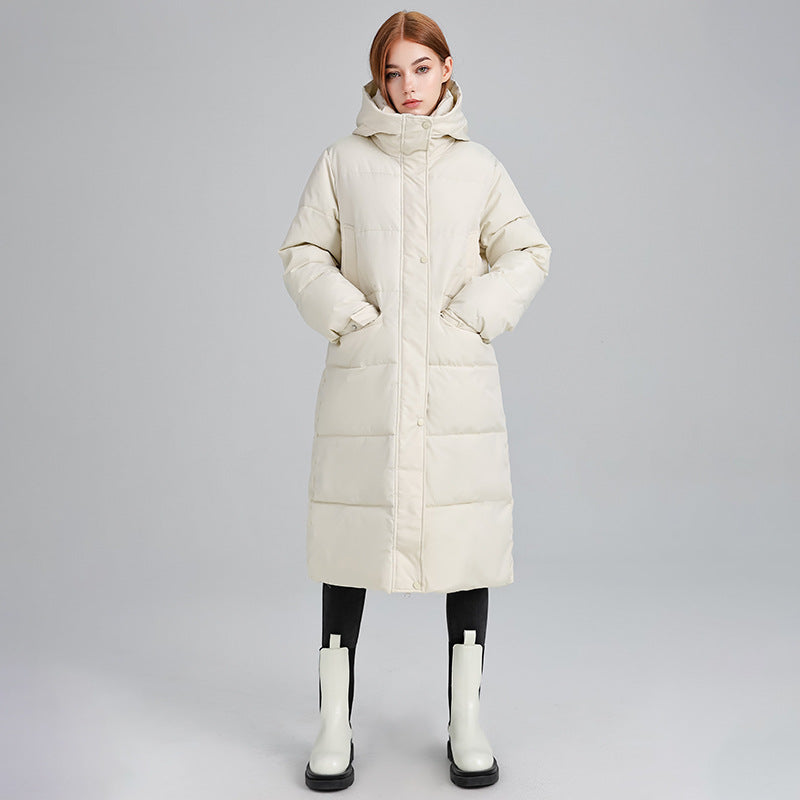 Women's Long Insulated Hooded Warm Winter Jacket