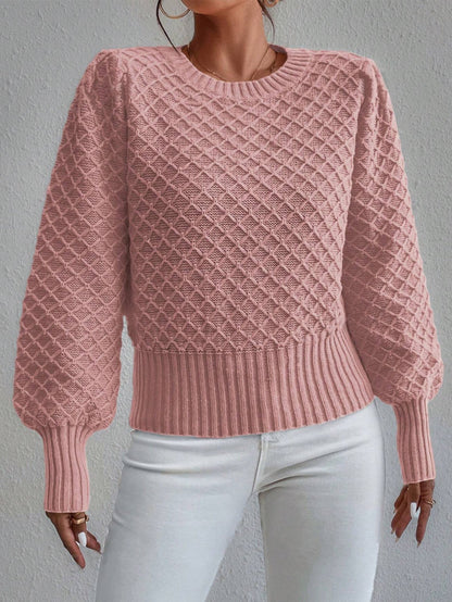 Cozy Sweatshirt Wool Blend Crew Neck Oversized