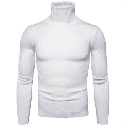 Men's Cotton Turtleneck Sweater - Elegant Design