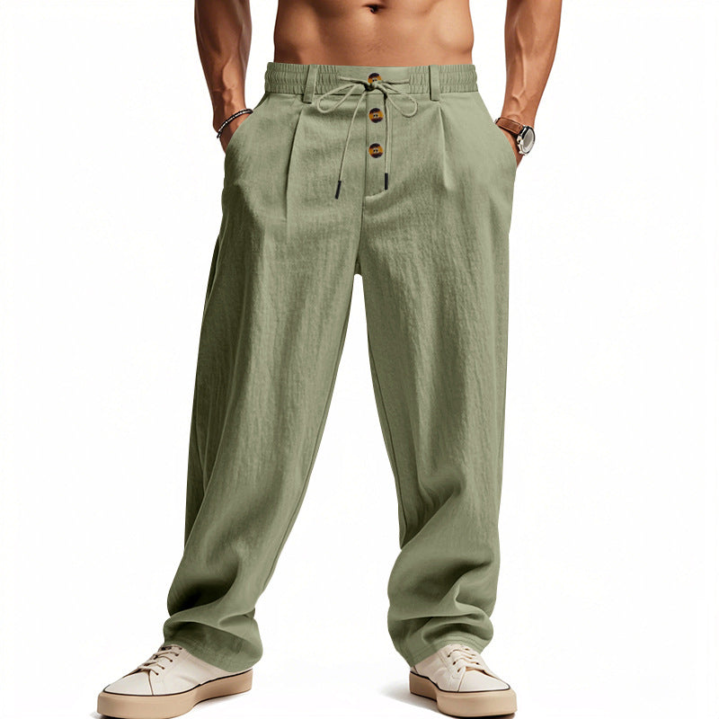 Men's Linen Trousers Comfortable Breathable