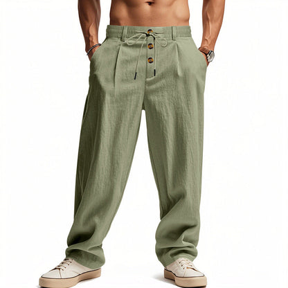 Men's Linen Trousers Comfortable Breathable