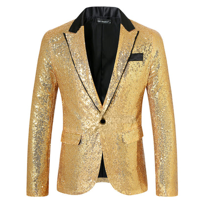Men's Sequin Blazer Elegant Evening Wear