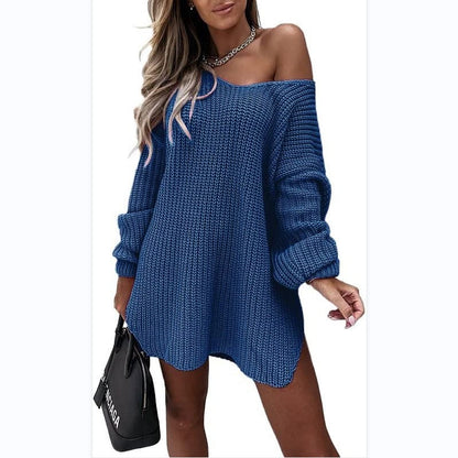 Women's Oversized Knit Dress Generous Cut