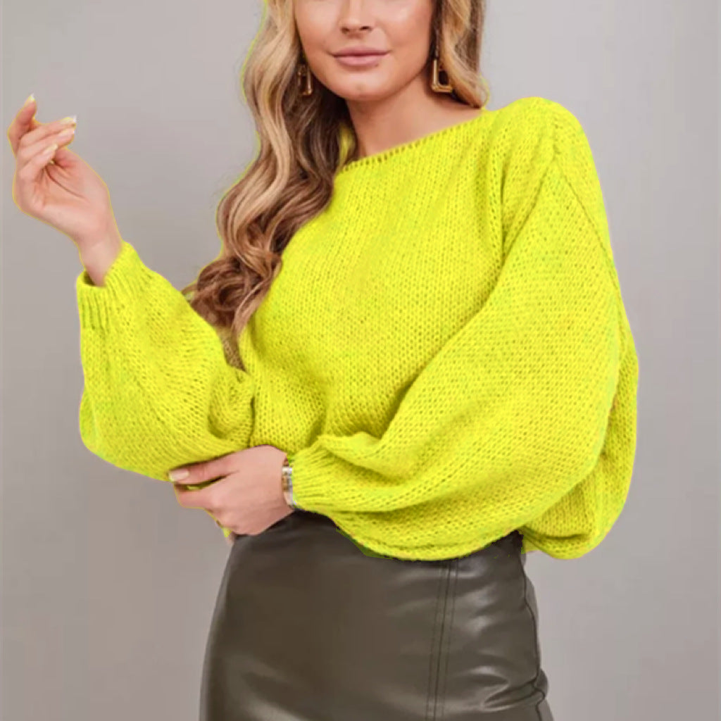 Women's Soft Off-Shoulder Sweater Trendy Plus Size