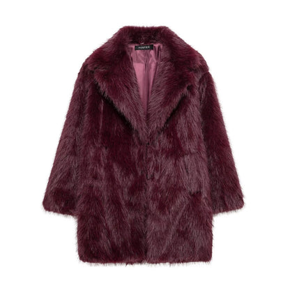 Long Faux Fur Coat
