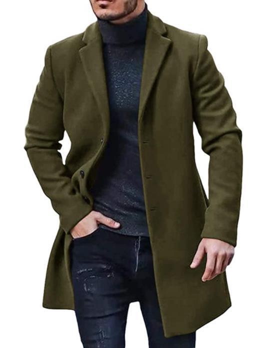 Men's Winter Coat Elegant Classic Black
