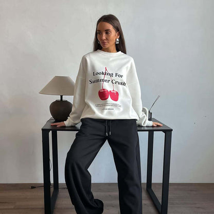 Graphic Print Oversized Sweatshirts