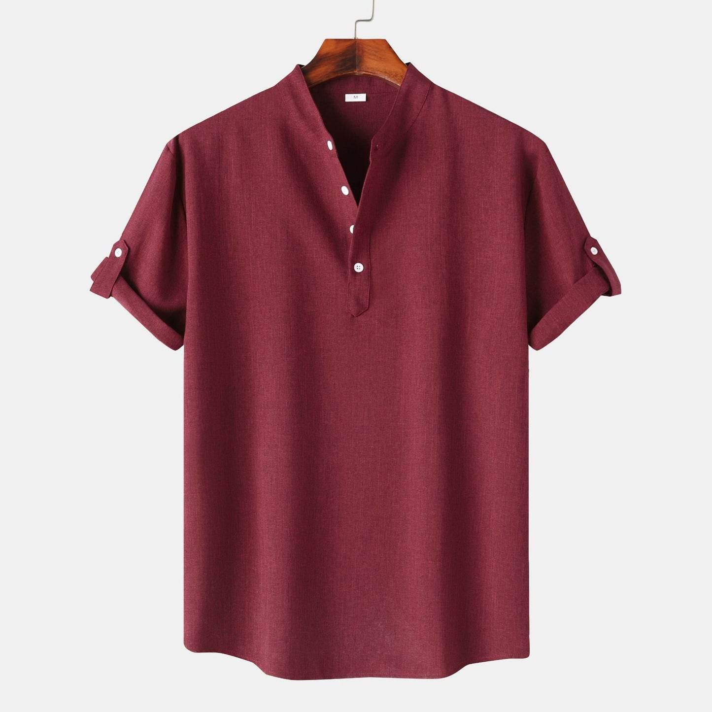 Men's Short-Sleeve Henley Shirt