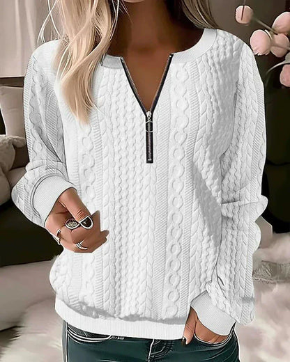 Practical Sweatshirt Zipper Sporty
