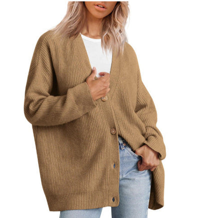 Women's Cardigan Autumn Stripes Modern