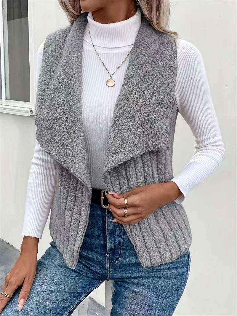 Women's Vest Soft Faux Fur Elegant