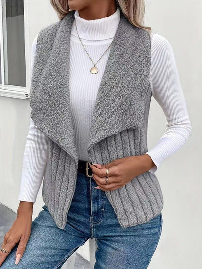 Women's Vest Soft Faux Fur Elegant