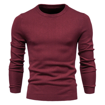 Men's Round Neck Cotton Sweater Elegant Design