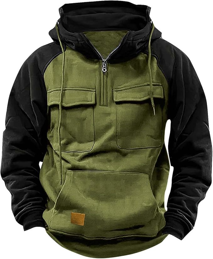 Men's Hoodie Sporty Hood Pockets