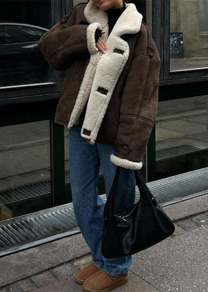 Leather Jacket Aviator Style Luxury Lambskin