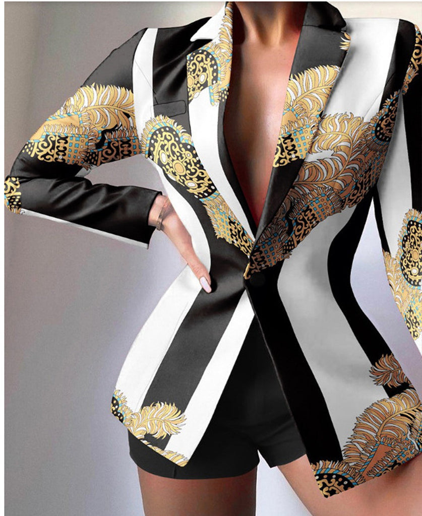 Elegant Dress Leopard Print Tailored Chic