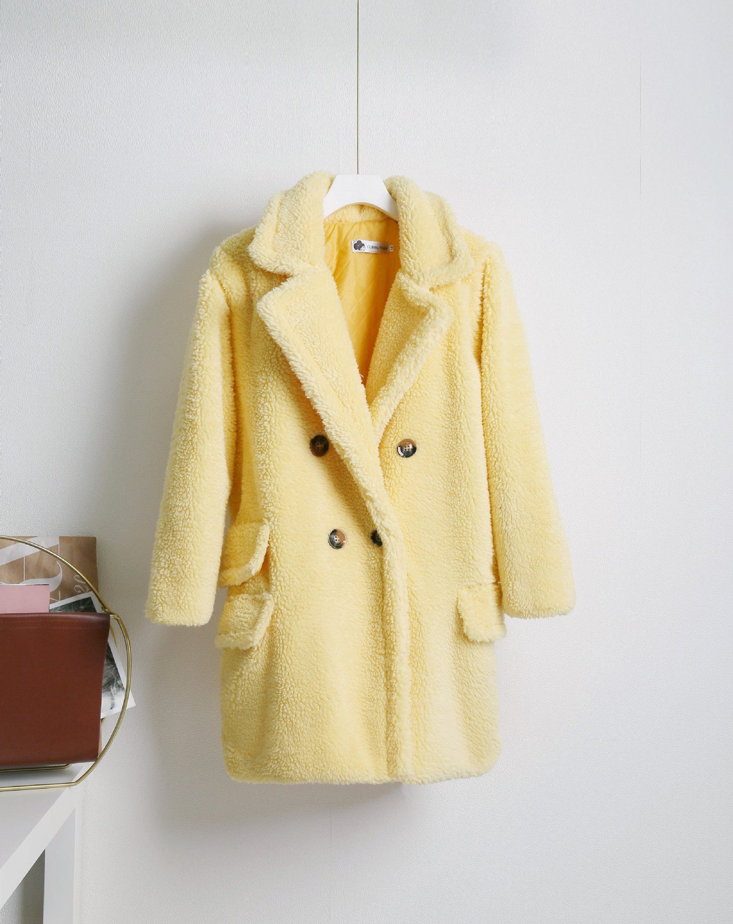 Women's Warm Winter Coat With Double Buttons