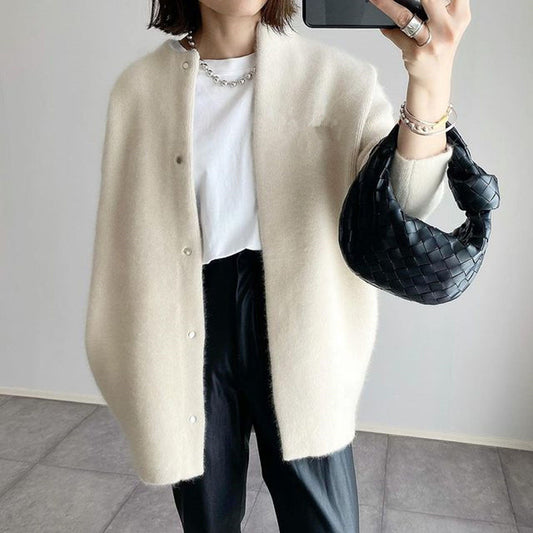 Herbst Cardigan Damen Elegant Warm - IdealeKleiden