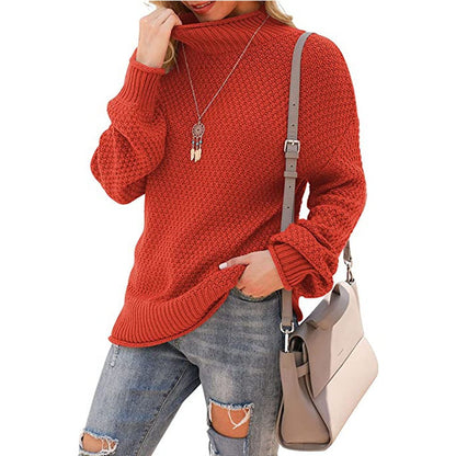 Comfortable Turtleneck Sweater Cozy Knit