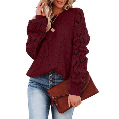 Stylish Sweaters for Women | Elegant Hollow-Knit Sweater