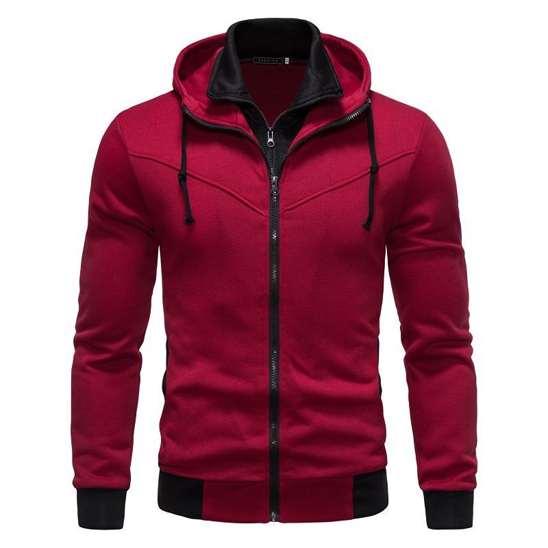 Men's Sports Jacket Hood Modern Fit Practical
