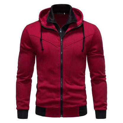 Men's Sports Jacket Hood Modern Fit Practical