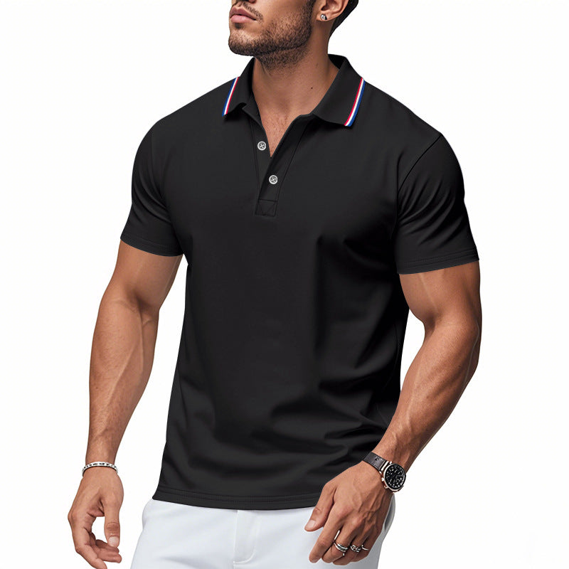 Men's Polo Shirt Modern Collar Moisture Control
