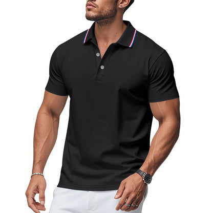 Men's Polo Shirt Modern Collar Moisture Control
