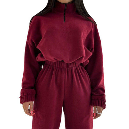 Women's Fleece Tracksuit Comfortable Casual Design