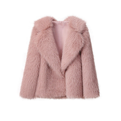 Women's Faux Fur Jacket Elegant Soft Cut