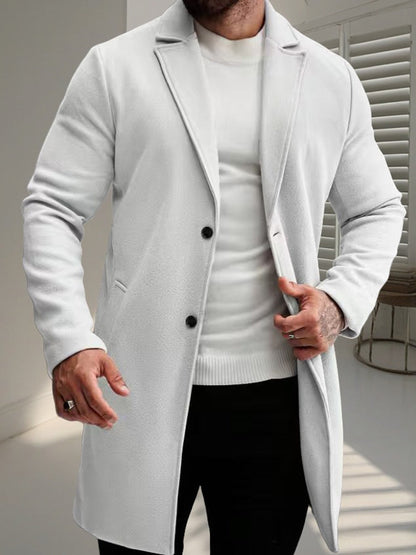 Men's Wool Coat Elegant Stylish Winter
