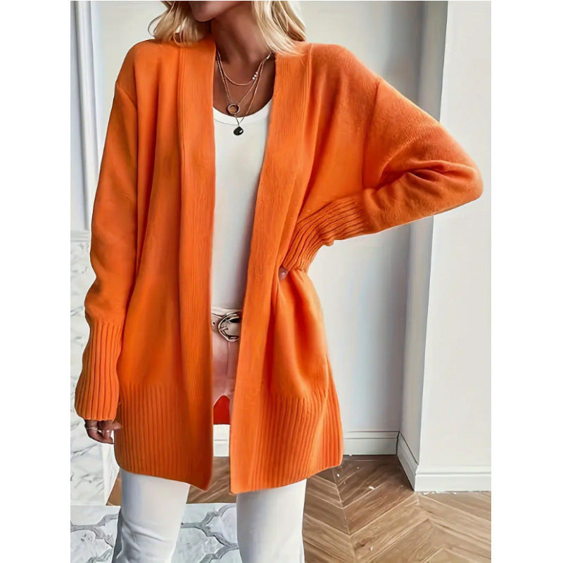 Women's Long Elegant Cardigan with Pockets