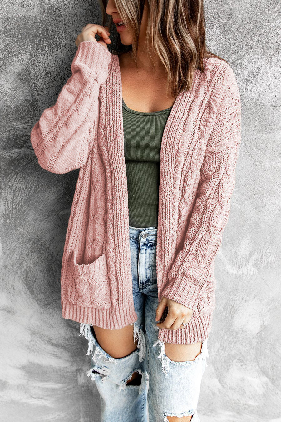 Women's Cardigan Oversized Sleeves and Deep Pockets