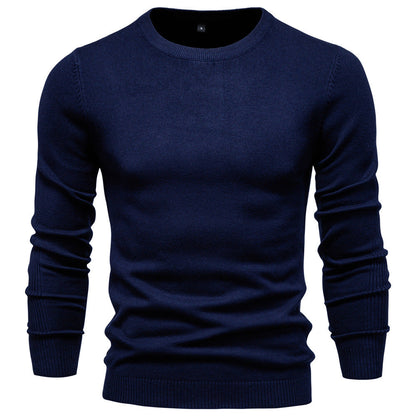 Men's Round Neck Cotton Sweater Elegant Design