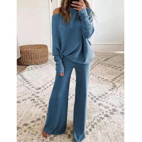 Women's Lounge Set Soft Off-Shoulder Comfort