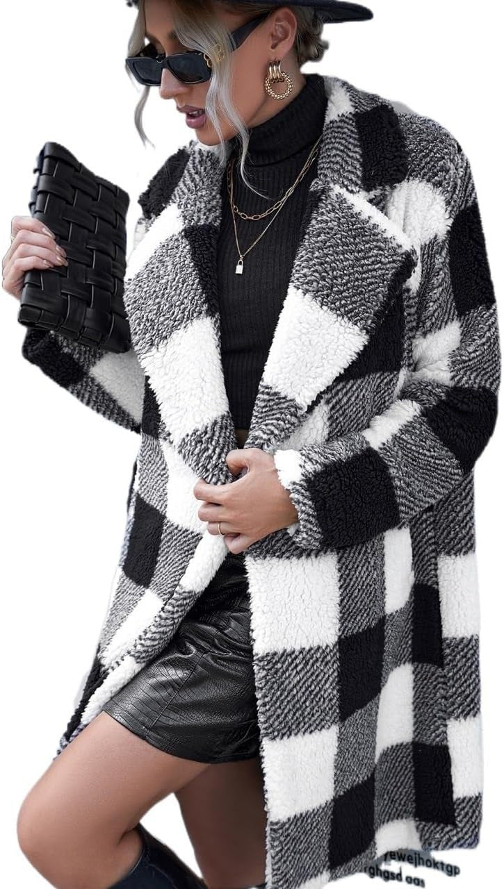 Women's Oversized Coat Soft Fleece Lining