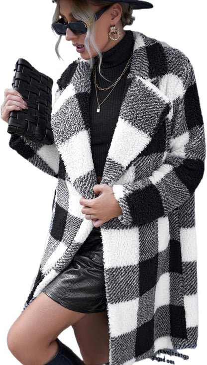 Women's Oversized Coat Soft Fleece Lining