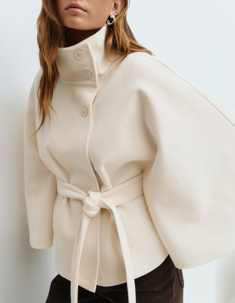 Men's Trench Coat Elegant Stand-up Collar Classic