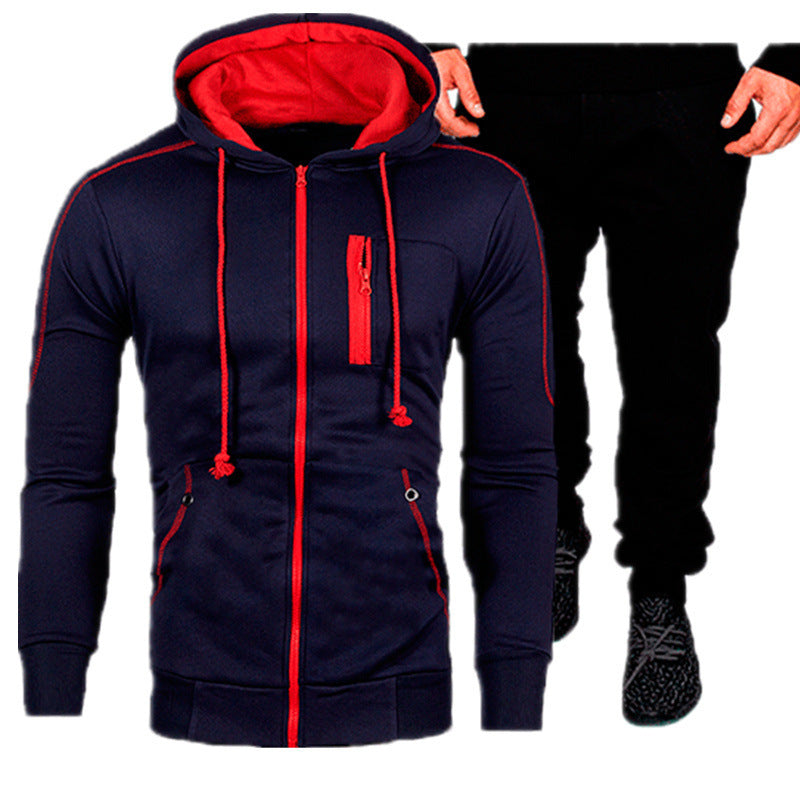 Men's Sports Outfit Hoodie Tracksuit Set