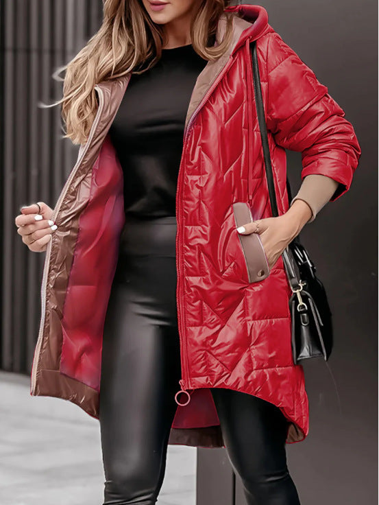 Women's Quilted Jacket Casual High-Quality With Pockets
