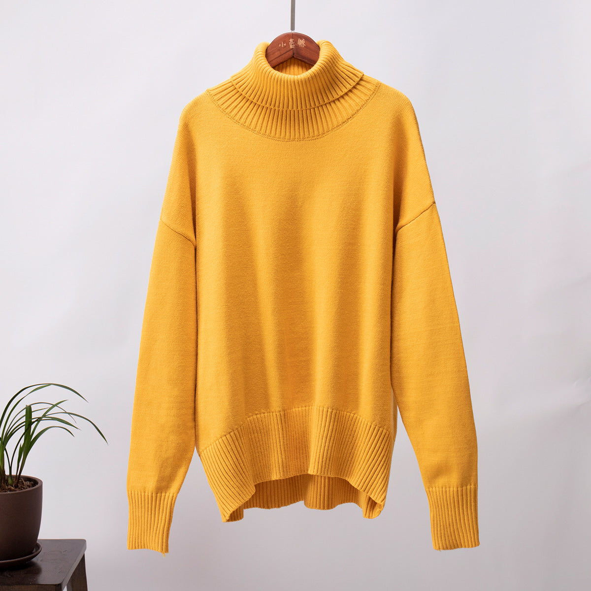 Women's Knitted Jumper Comfortable Warm Ribbed Trim