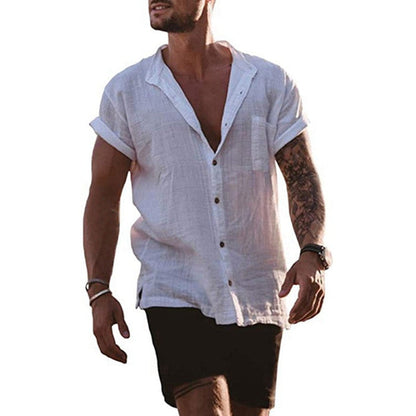 Men's Linen Shirt Summer Comfortable