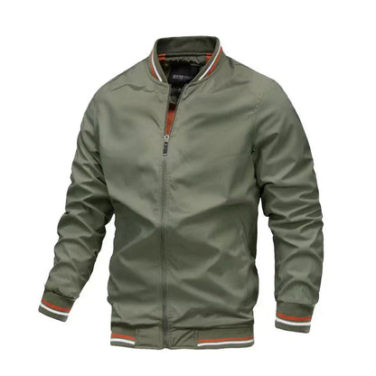 Moderner Slim-Fit Parka mit Stehkragen und Reißverschluss