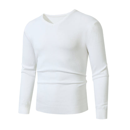 Men's V-Neck Soft Cotton Pullover