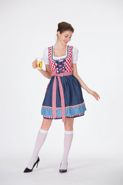 Women's Dirndl Dress Floral Skirt