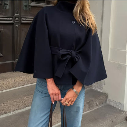 Damen Wickeljacke Elegant Mit Gürtel - IdealeKleiden