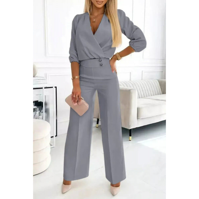 Women's Elegant Jumpsuit Wide Leg Evening Dress
